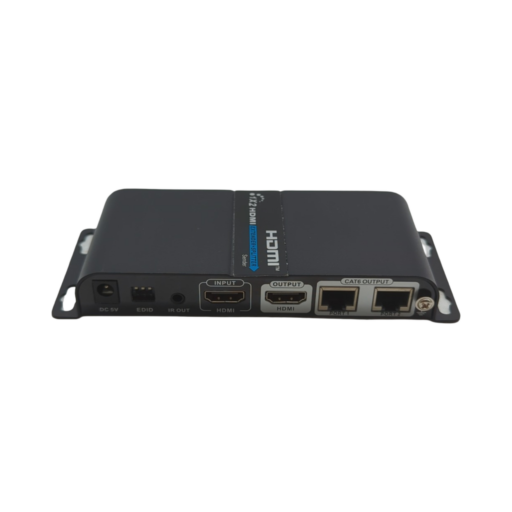 PremiumCord HDMI Splitter Modell 1-2 mit 2x Extender über CAT6/6a/7 Metallgehäuse Full HD 1080p 60Hz 3D
