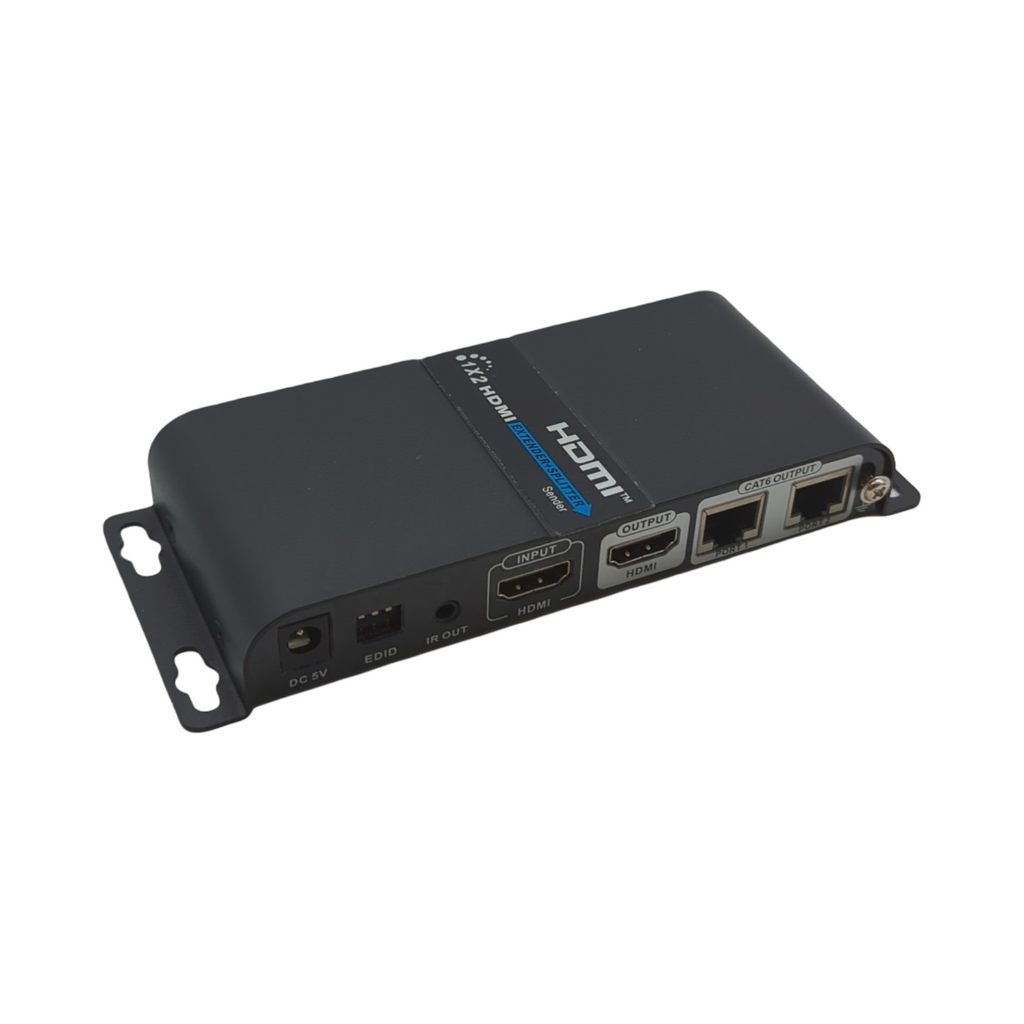 PremiumCord HDMI Splitter Modell 1-2 mit 2x Extender über CAT6/6a/7 Metallgehäuse Full HD 1080p 60Hz 3D