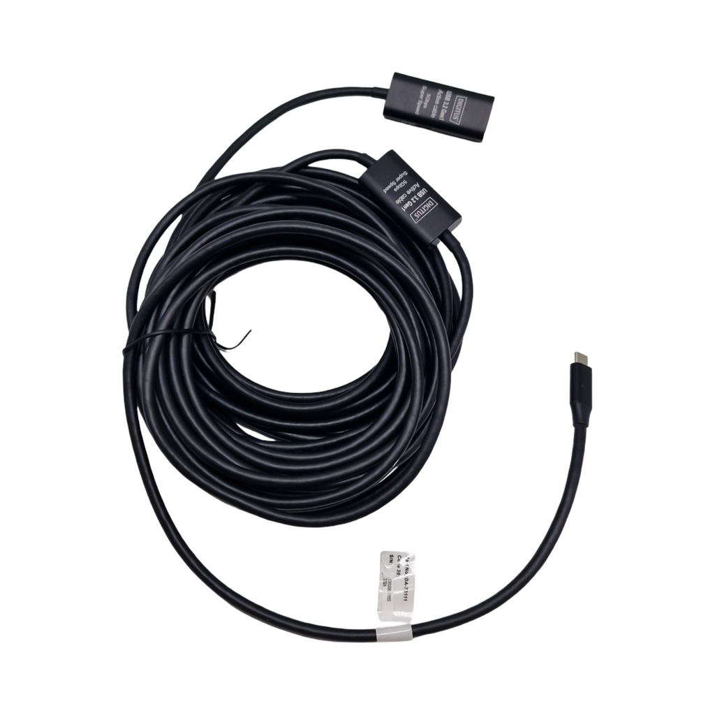 DIGITUS USB 3.2 Gen 1 Verlängerungskabel aktiv 10m Schwarz bis 5 Gbit/s