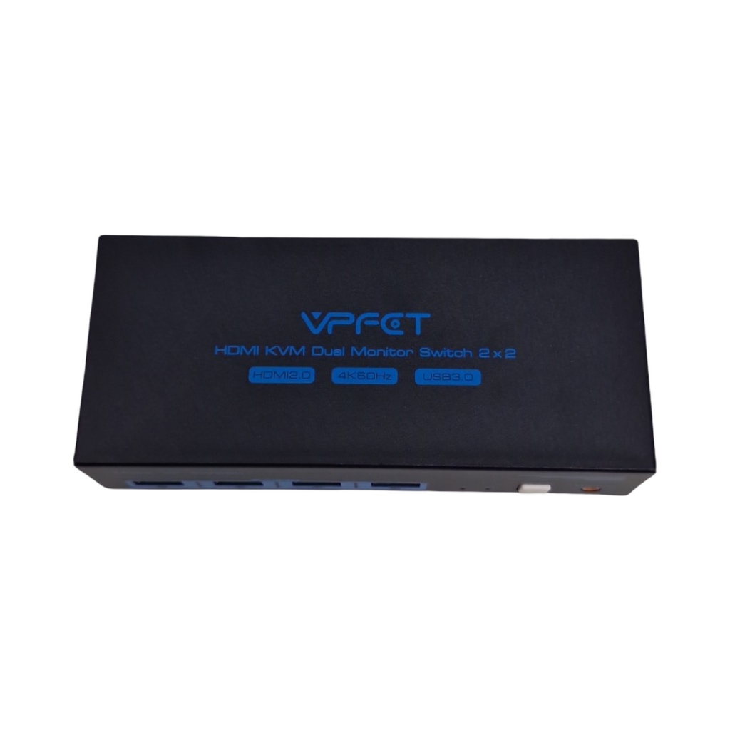 CMSTEDCD KVM Switch HDMI USB 3.0 2 PCs 2 Monitore 4K60Hz Dual Monitor Umschalter für vier Peripheriegeräte