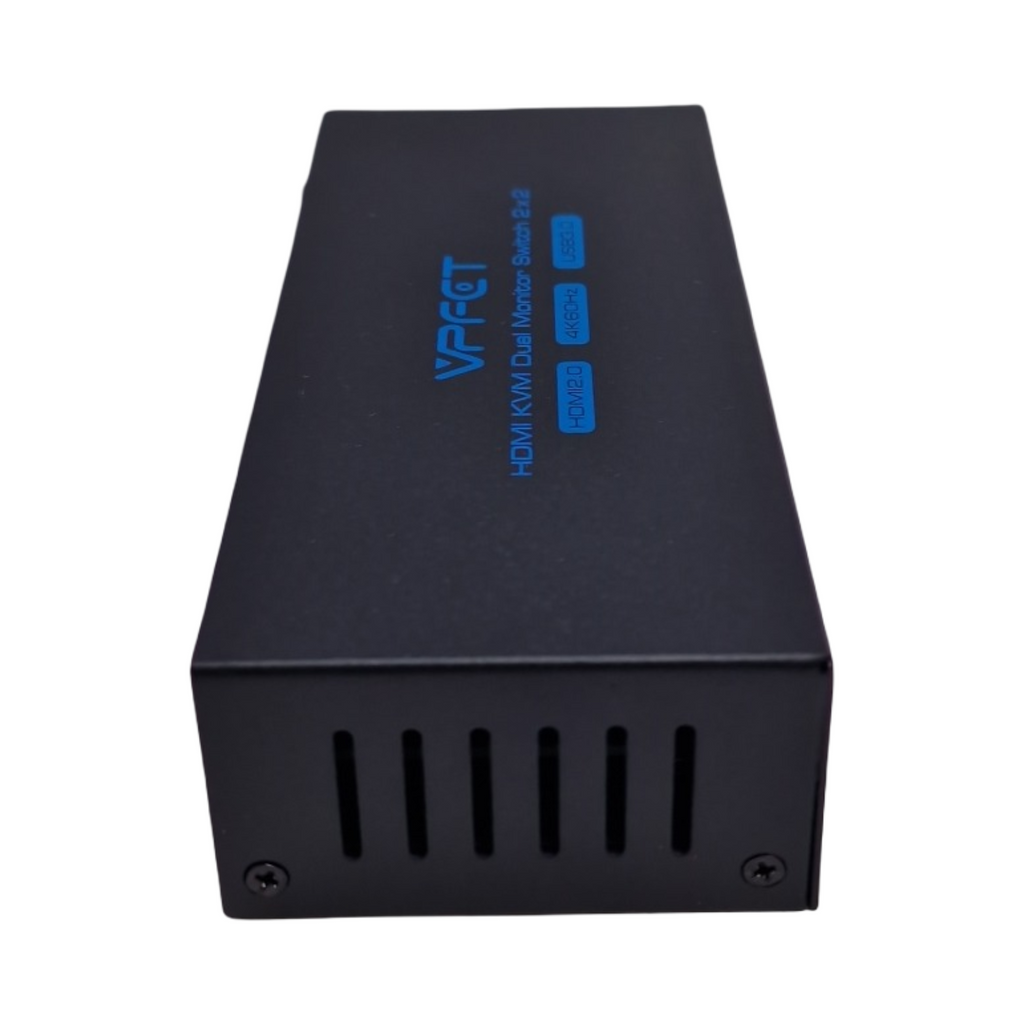 CMSTEDCD KVM Switch HDMI USB 3.0 2 PCs 2 Monitore 4K60Hz Dual Monitor Umschalter für vier Peripheriegeräte