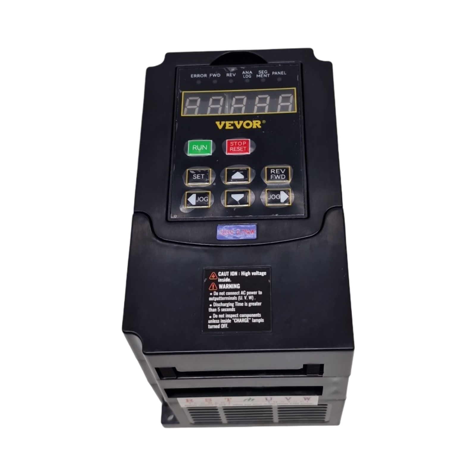VEVOR Frequenzumrichter VFD 1 PS 0,75 kW 3,5A 1- oder 3-phasig 220V Eingang 3-phasig Ausgang 40–60Hz Eingang 0–400Hz Ausgang
