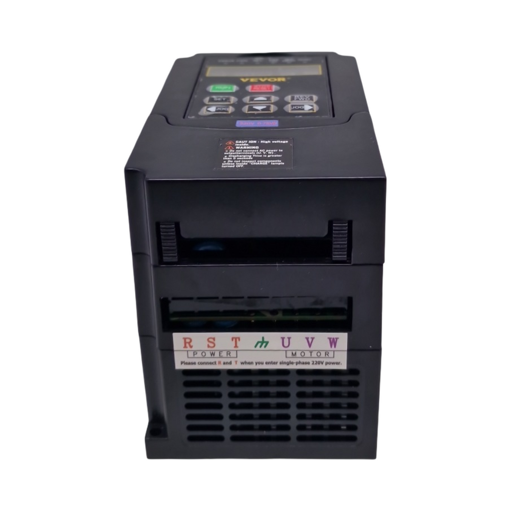 VEVOR Frequenzumrichter VFD 1 PS 0,75 kW 3,5A 1- oder 3-phasig 220V Eingang 3-phasig Ausgang 40–60Hz Eingang 0–400Hz Ausgang