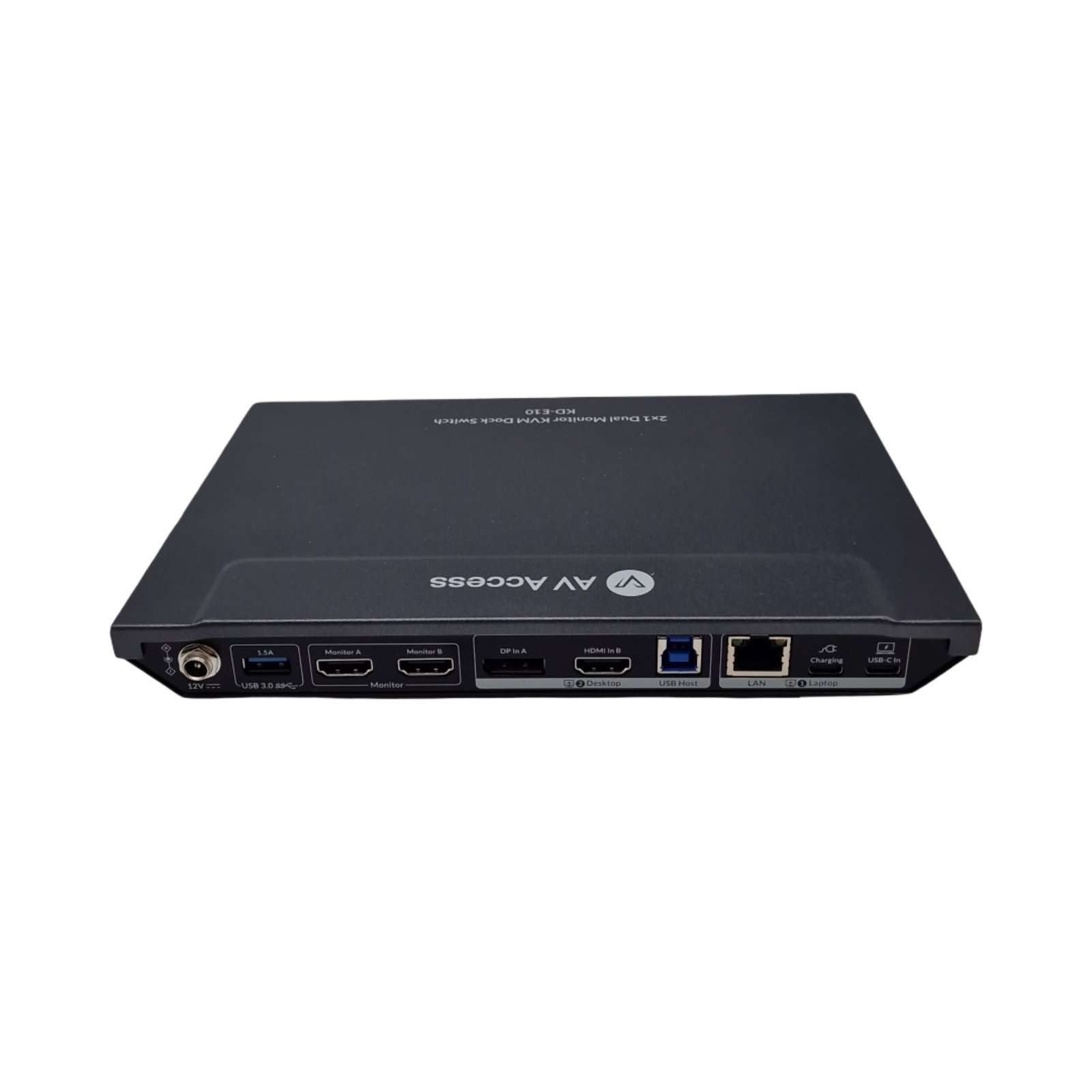 AV Access Dockingstation KVM Switch 100W Aufladung Dual Monitor 4K@60Hz HDMI USB 3.0 USB-C 1G Ethernet EDID