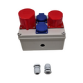 Starkstrom Wandverteiler Aufputz Steckdose IP54 Schuko 16A 32A CEE IP67 Baustromverteiler