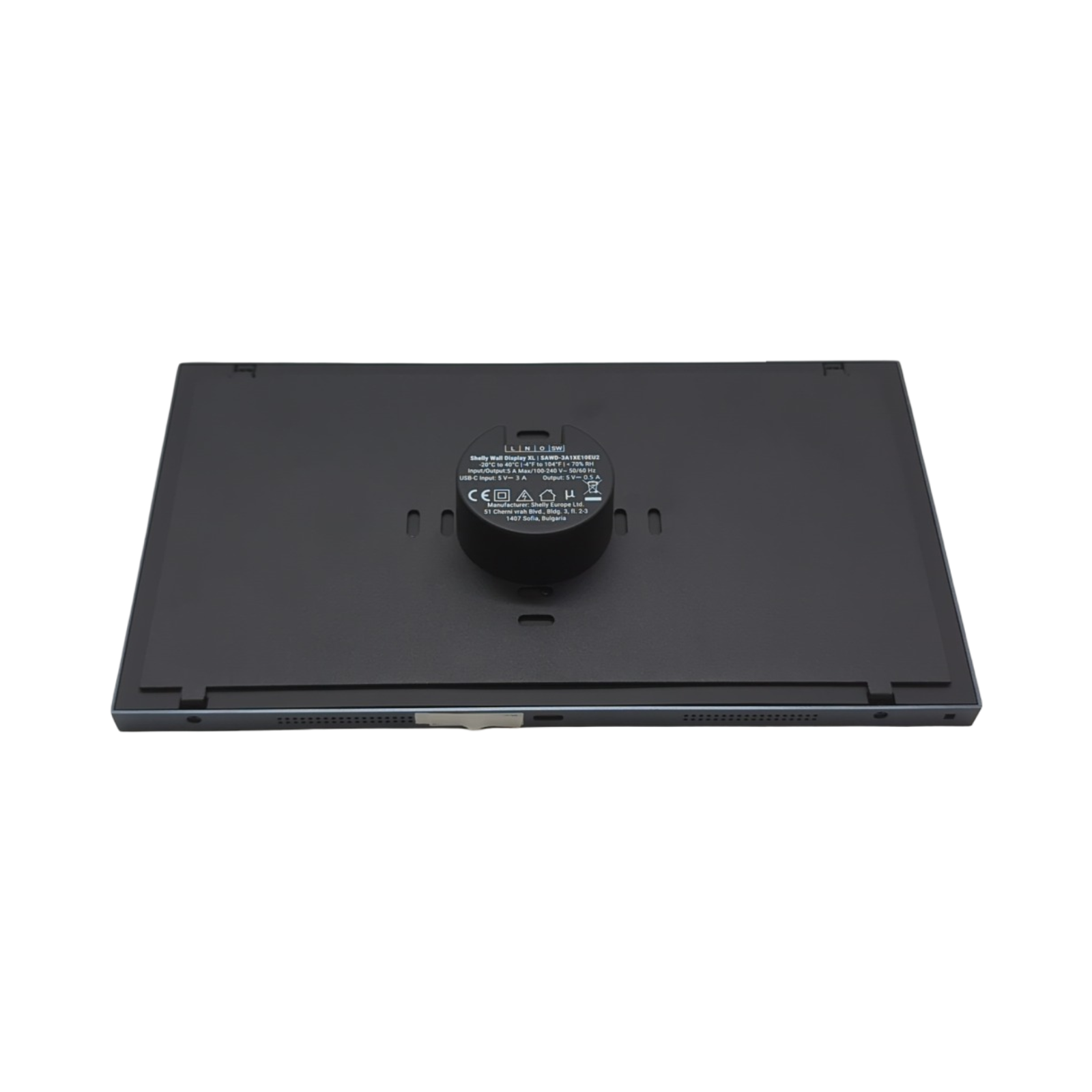 Shelly Wall Display XL Smart-Home-Bedienfeld 10.1 Zoll Silber WLAN Vier Tasten integriertes 5A-Relais LUX-Sensor Neutralleiter erforderlich