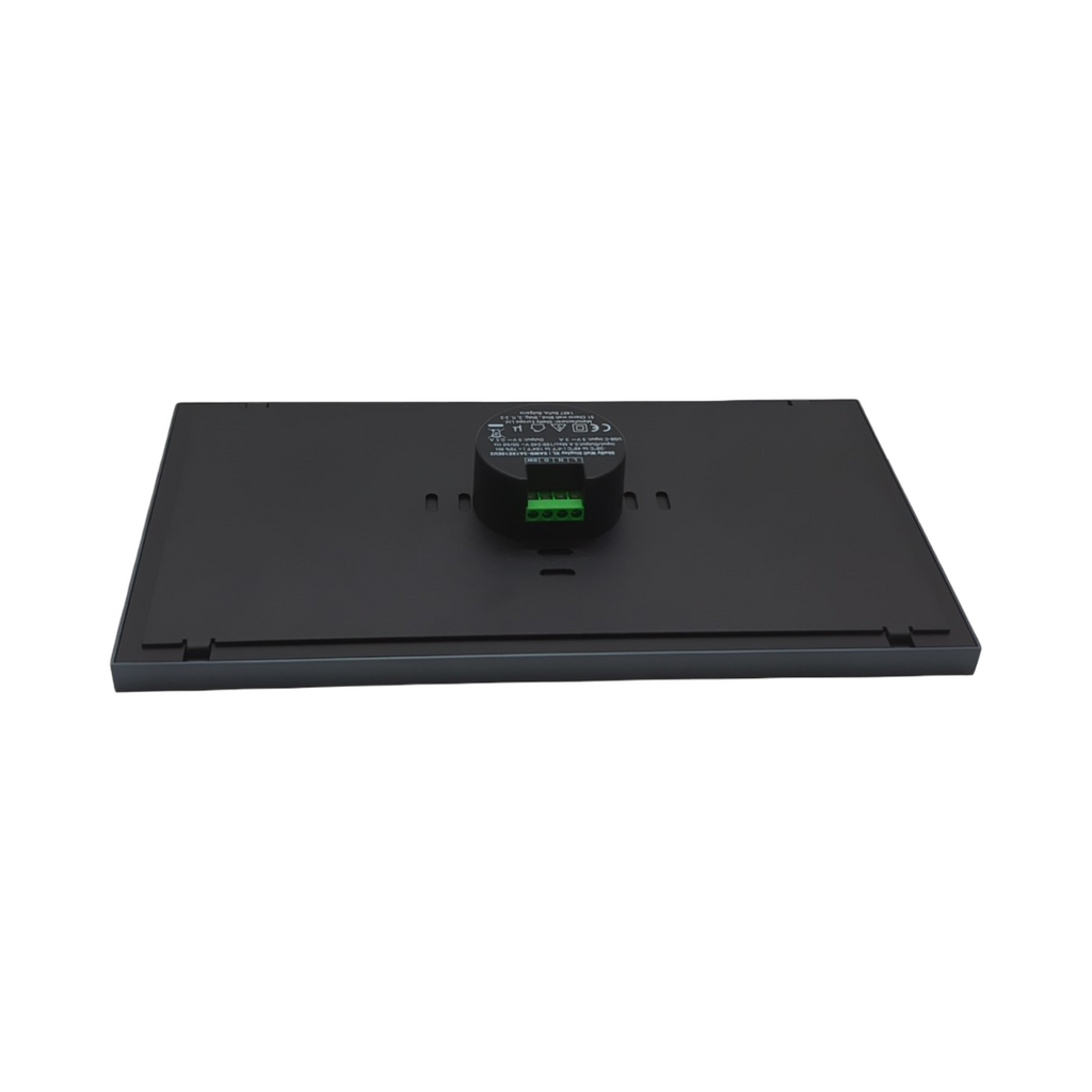 Shelly Wall Display XL Smart-Home-Bedienfeld 10.1 Zoll Silber WLAN Vier Tasten integriertes 5A-Relais LUX-Sensor Neutralleiter erforderlich