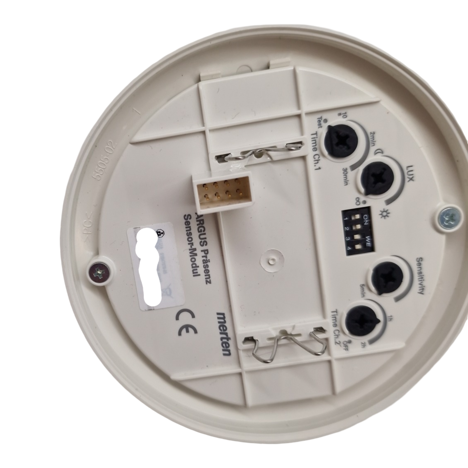 Merten Argus Präsenz Sensor-Modul Deckenmontage 360 Grad Innenbereich polarweiss