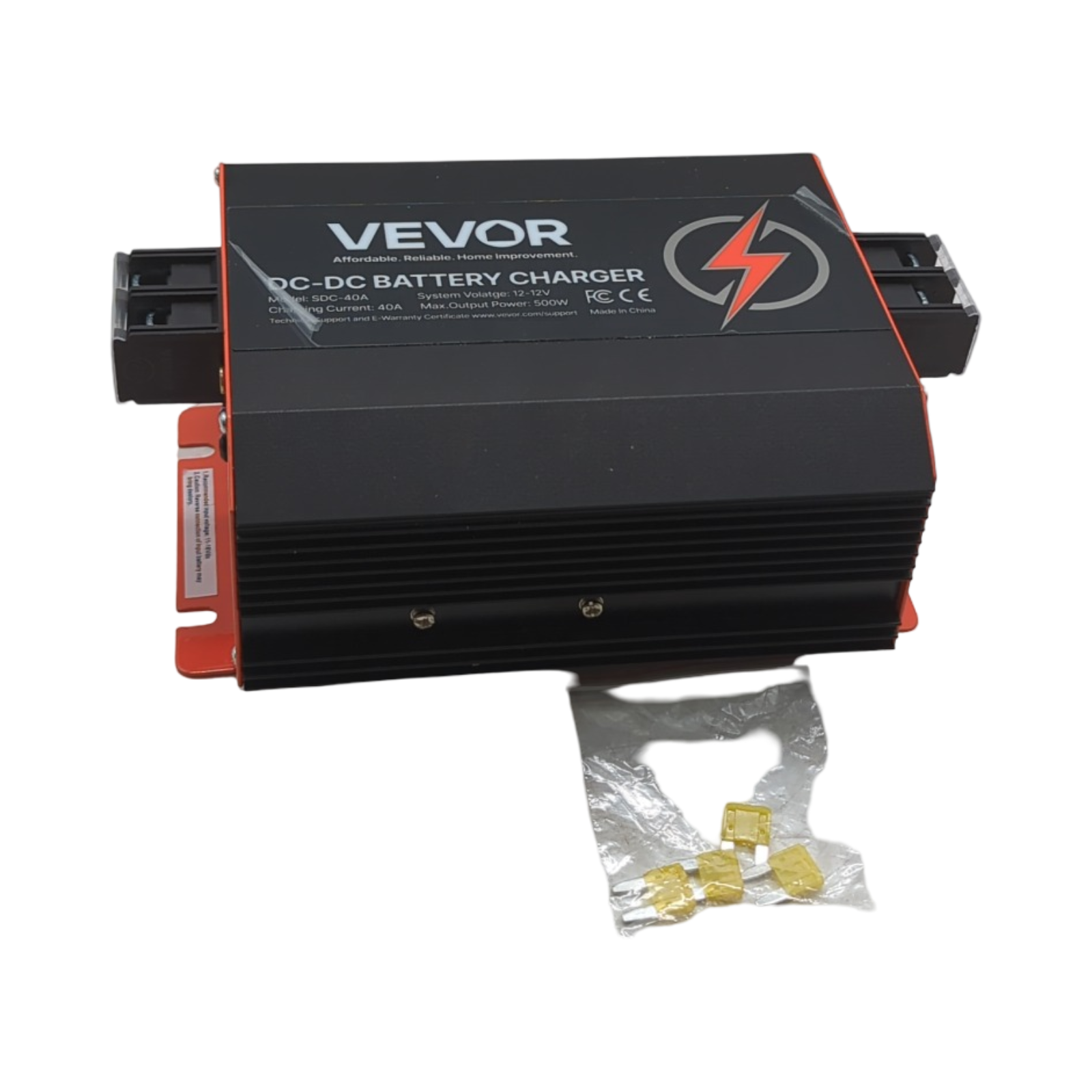 VEVOR DC/DC-Batterieladegerät 12V 40A 500W für Blei-Säure Lithium AGM Gel Nassbatterien intelligentes mehrstufiges Laden