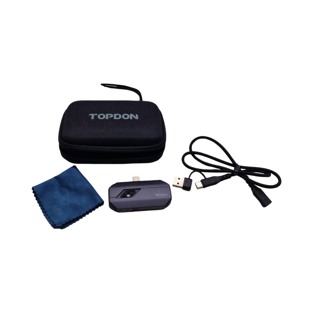 TOPDON TC002 Wärmebildkamera iOS 512x384 Superauflösung 40mK Wärmeempfindlichkeit 3 Wärmemessungen 11 Farbpaletten