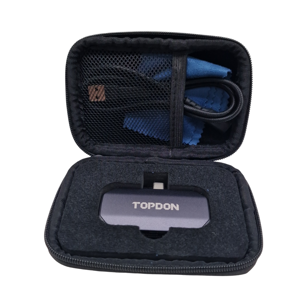 TOPDON TC002 Wärmebildkamera iOS 512x384 Superauflösung 40mK Wärmeempfindlichkeit 3 Wärmemessungen 11 Farbpaletten