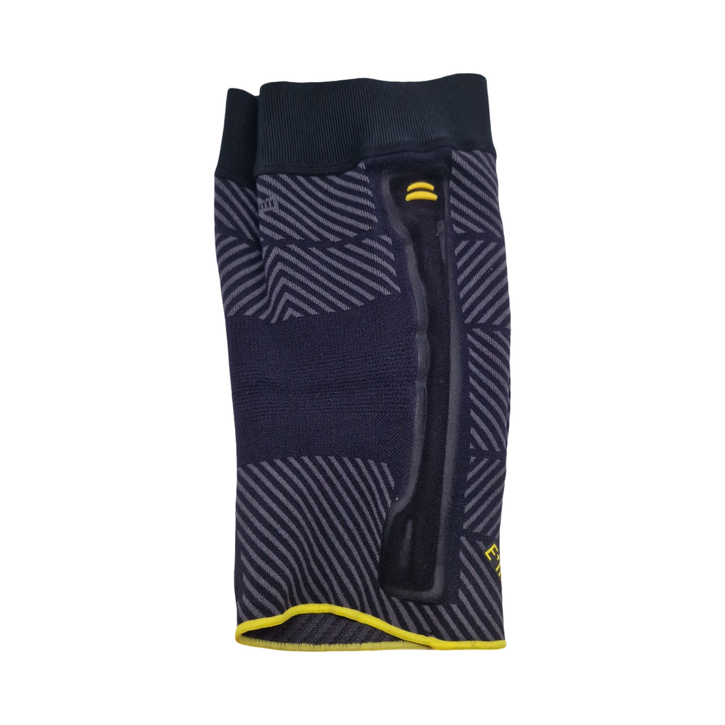 medi Genumedi E+motion 3.0 Kniebandage sportlich 3D Silikon-Quarz Pelotte Perfect-Fit Haftband Größe V