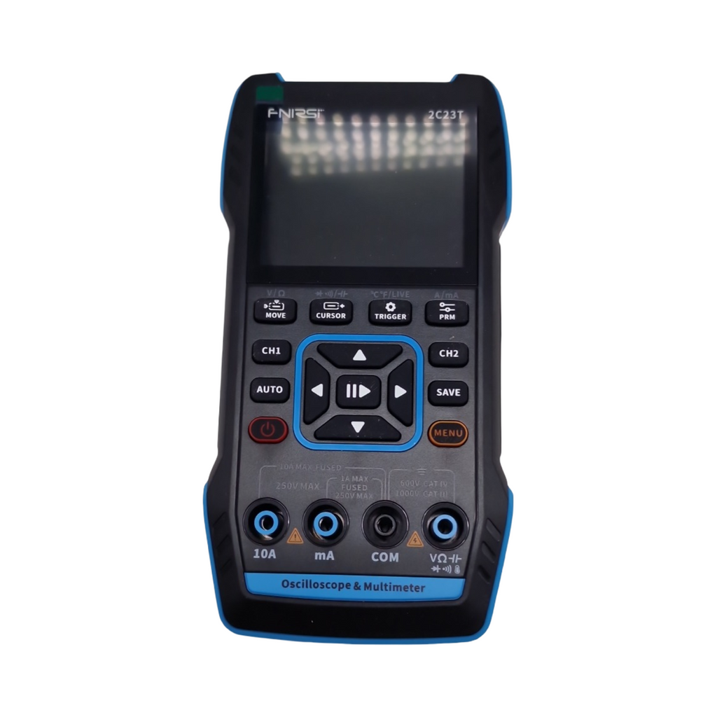 Handheld Digital Oszilloskop 2 Kanäle 10 MHz Bandbreite 50 MSa/s 3-in-1 10000 Zählungen Spannung Strom