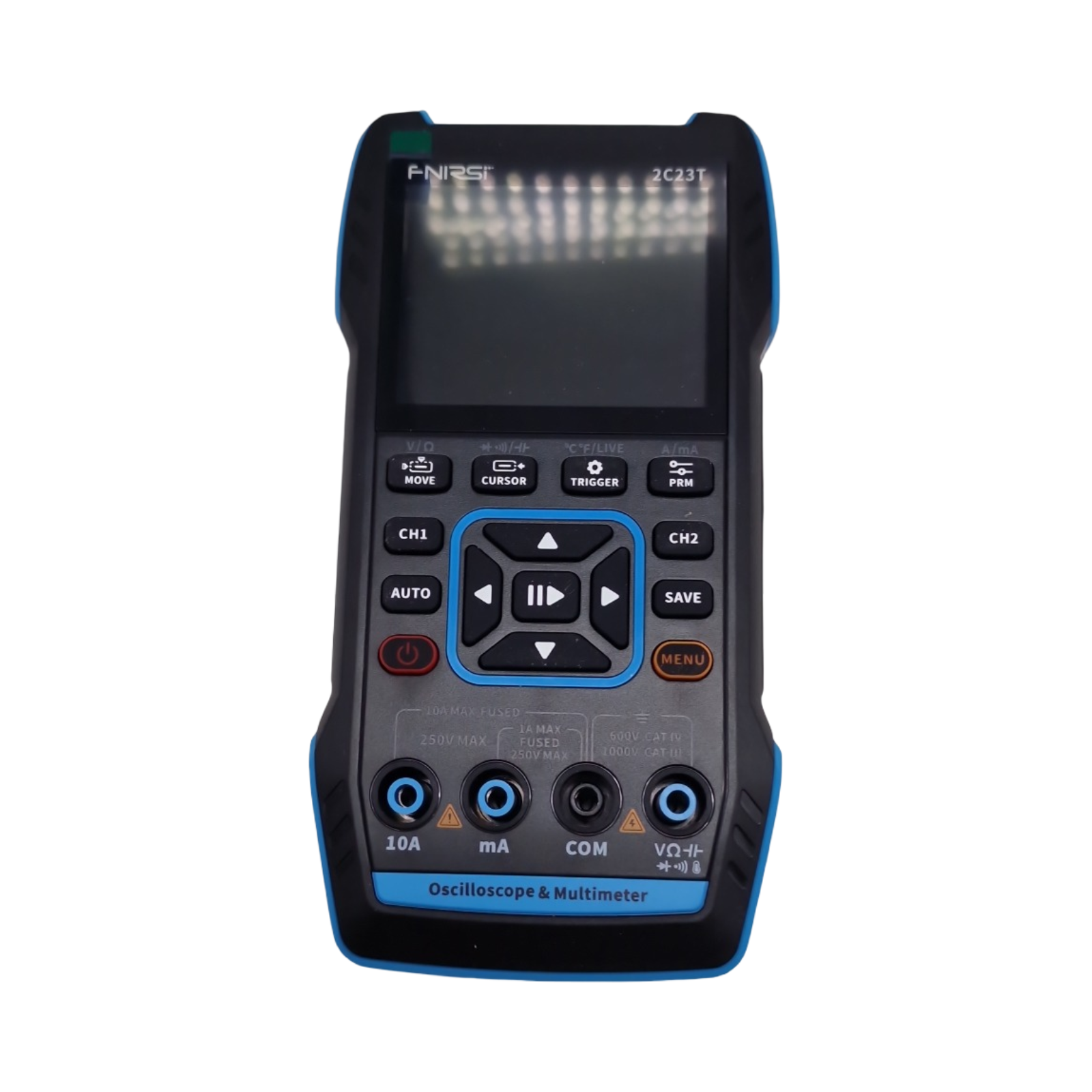 Handheld Digital Oszilloskop 2 Kanäle 10 MHz Bandbreite 50 MSa/s 3-in-1 10000 Zählungen Spannung Strom
