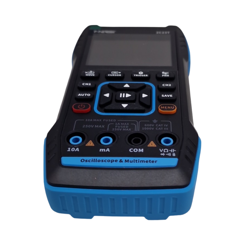 Handheld Digital Oszilloskop 2 Kanäle 10 MHz Bandbreite 50 MSa/s 3-in-1 10000 Zählungen Spannung Strom