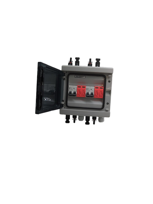 Überspannungsschutz PV DC1000V Leitungsschutzschalter 32A Trennschalter 2 String IP65 wasserdicht UV-beständig
