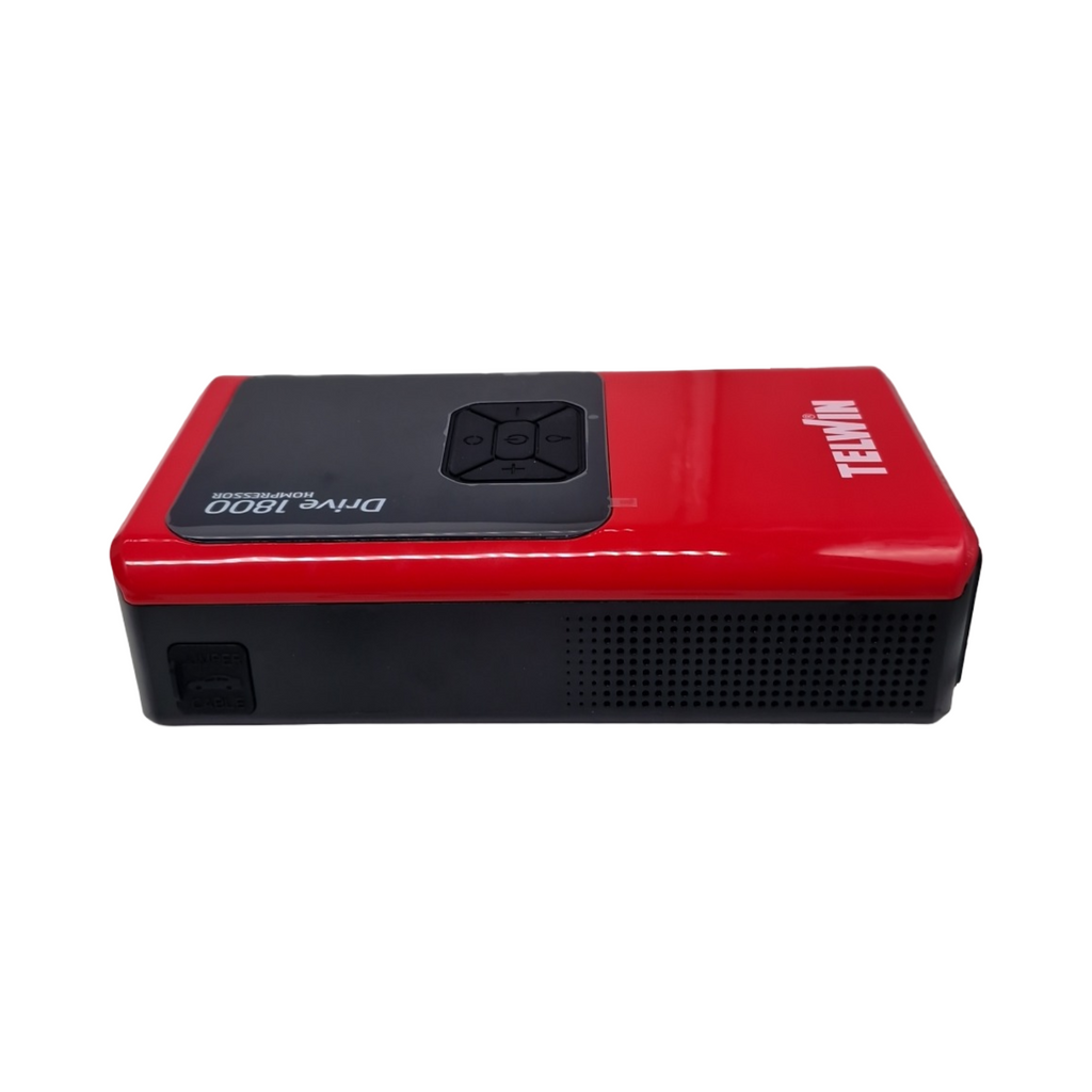 Telwin Drive 1800 Kompressor Booster Multifuntion 12V tragbar ultrakompakt mit integriertem Kompressor für Auto Motorrad Boot