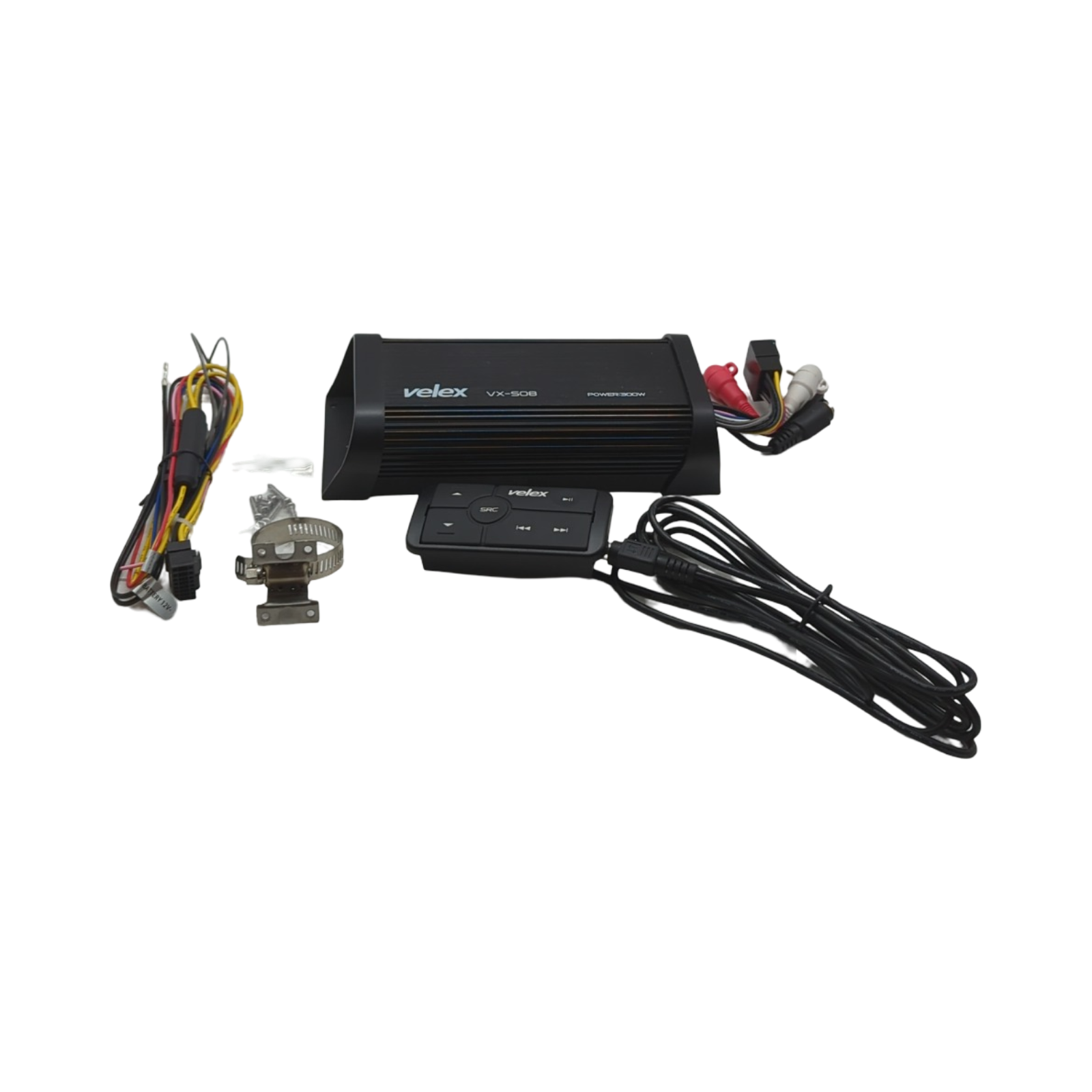 Bluetooth Verstärker 4 Kanal Klasse D 300W Bridgeable Amp Stereo für Boote UTV Golfwagen Autos