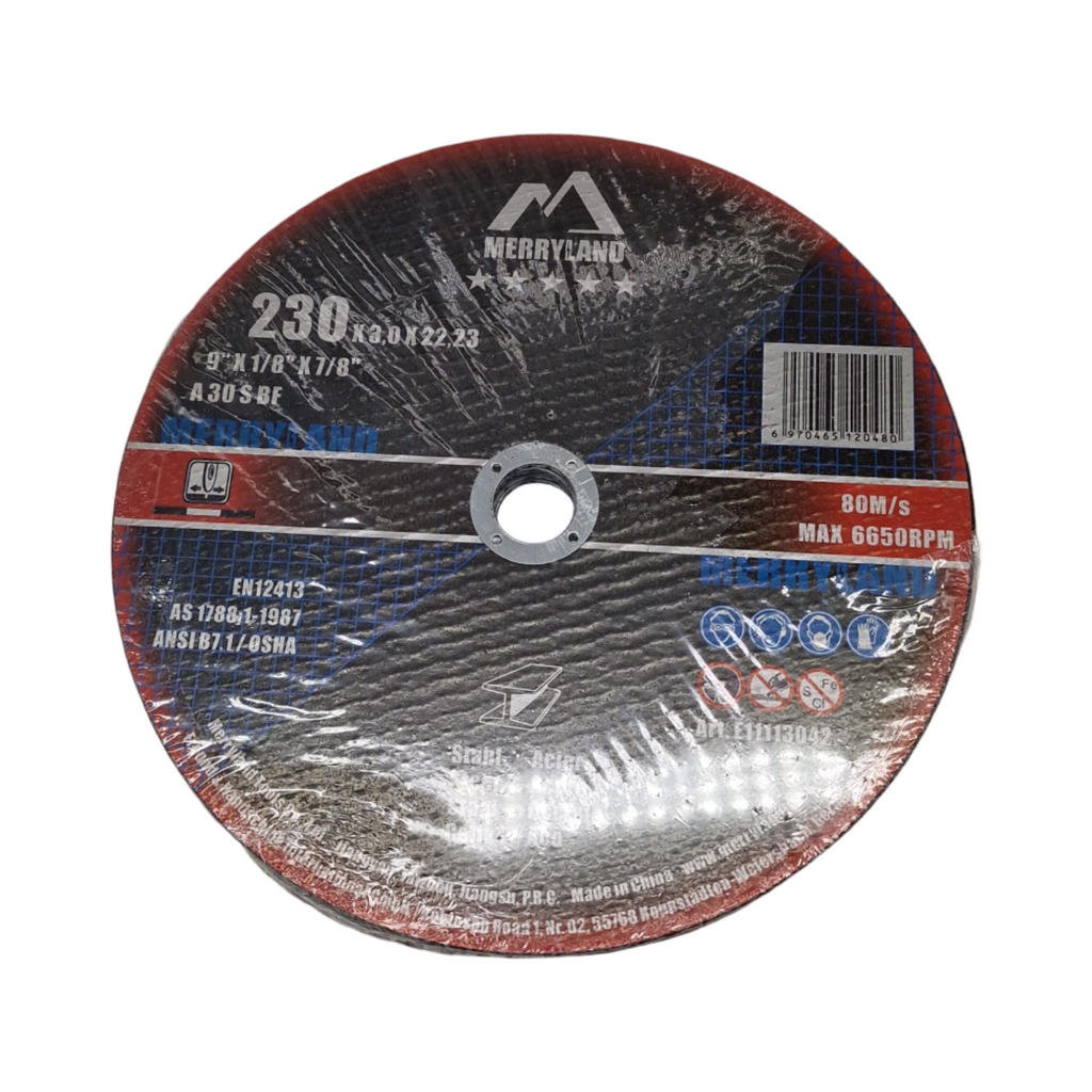 Merryland Trennscheibe 230 X 3,0 Metall Edelstahl Winkelschleifer 25 Stück