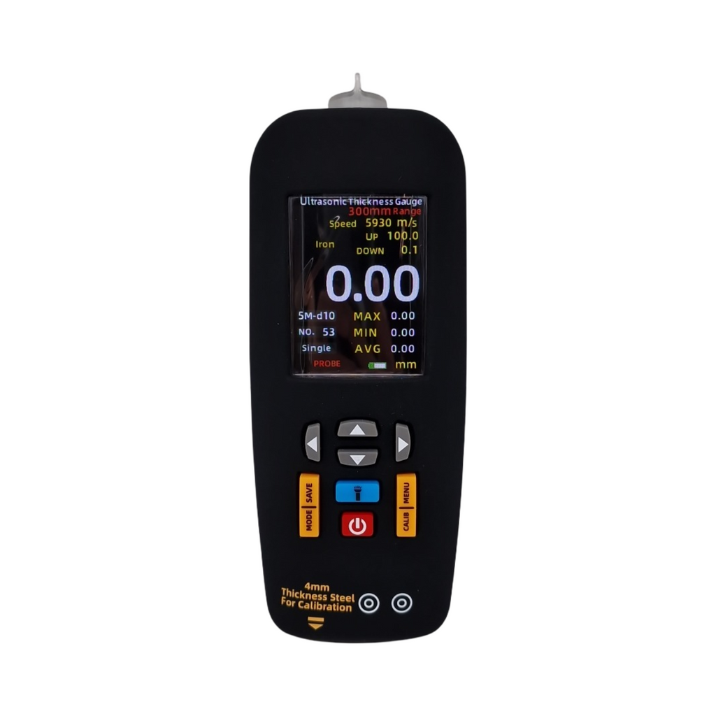 Ultraschall Dickenmessgerät Digital Dickentester wiederaufladbar 2,8 Zoll Farb-LCD für Metall Material 1-300mm