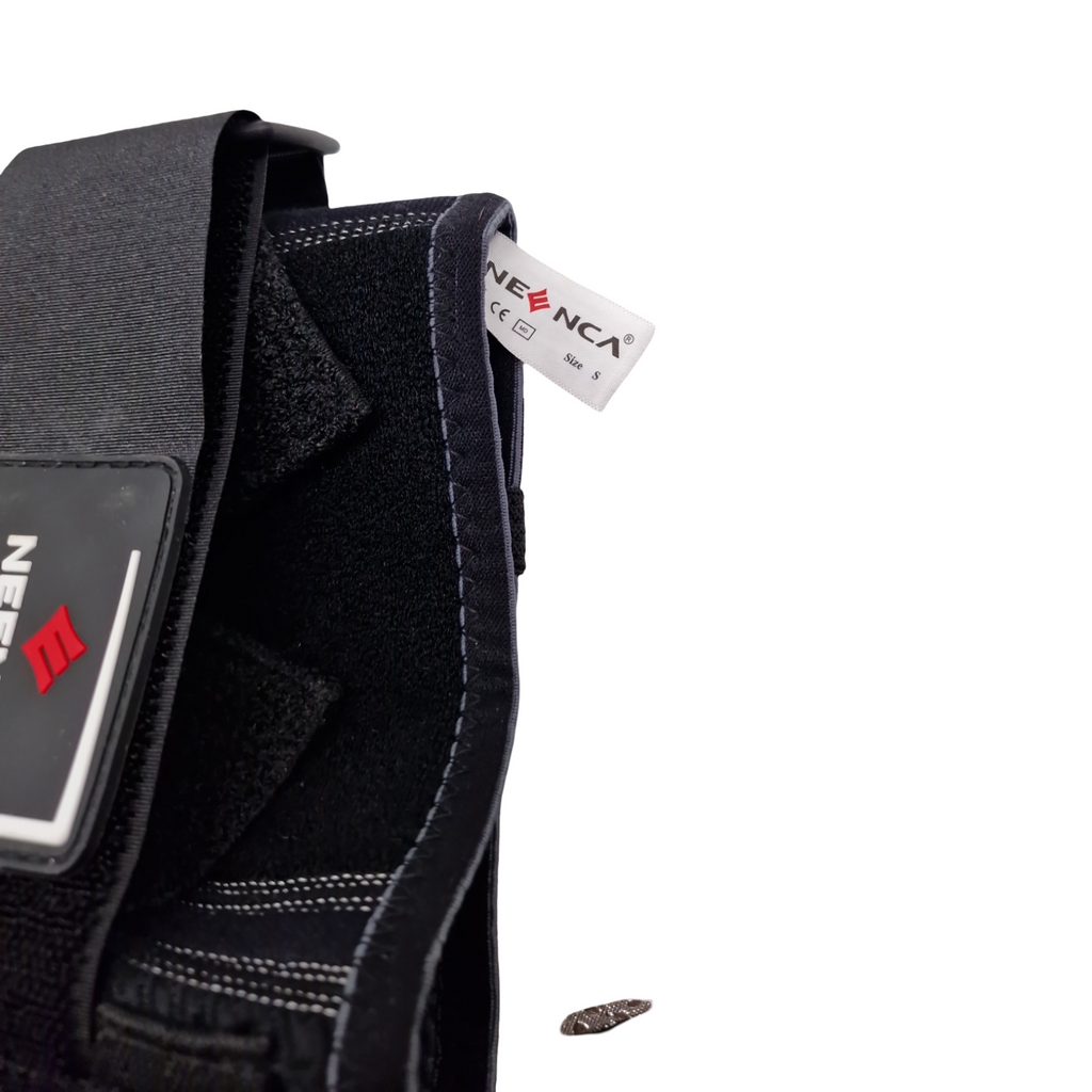 Kniebandage verstellbar mit Reißverschluss und abnehmbaren Seitenstabilisatoren starke Stabilität für Knie
