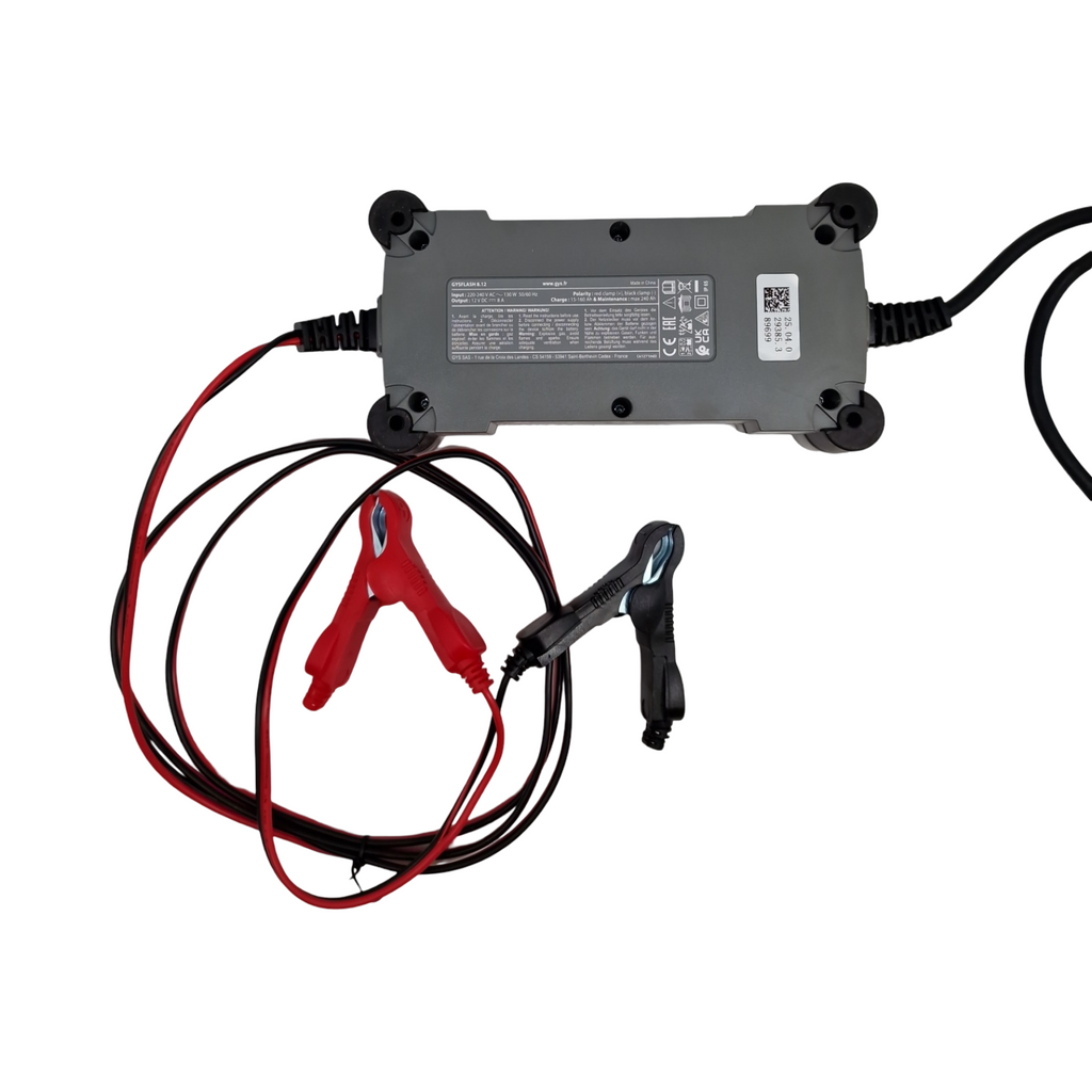 GYS GYSFLASH 8.12 Batterieladegerät 12V 8A für Auto Boot Nutzfahrzeug für Bleiakku AGM VRLA Gel Flüssig EFB
