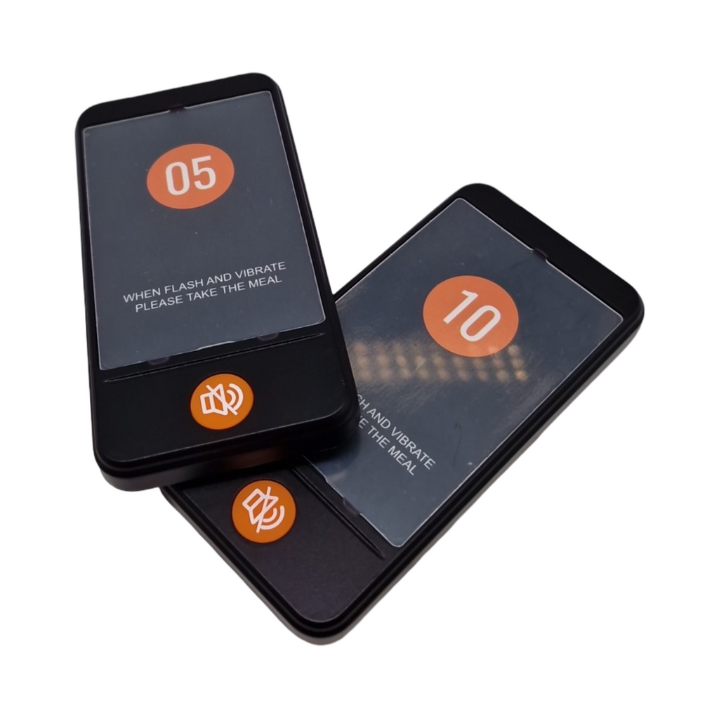 VEVOR Restaurant Pager System Funk Buzzer Set mit Vibration und Licht für 10 Empfänger 400m Reichweite