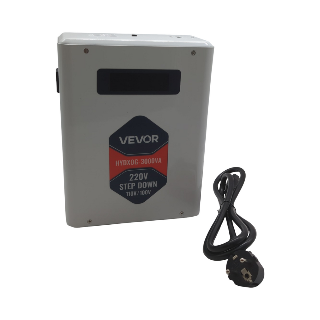 VEVOR Abwärtsspannungswandler 3000VA Konverter 220V auf 110V mit 2 US-Steckdosen USB-Ausgang Hochleistungs-Transformator