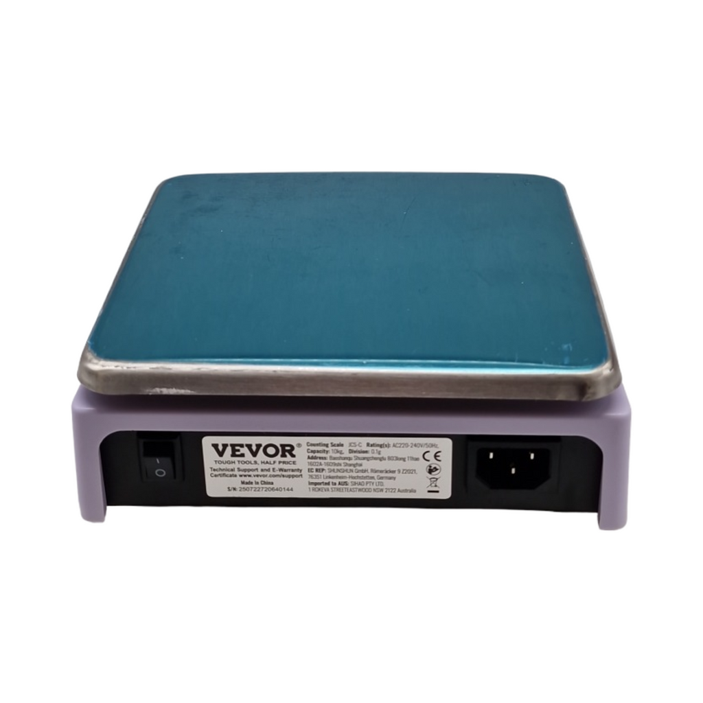 VEVOR Zählwaage digital 10 kg x 0,1 g elektronische Präzisionswaage für Teile Münzen Mehrfach-Einheiten