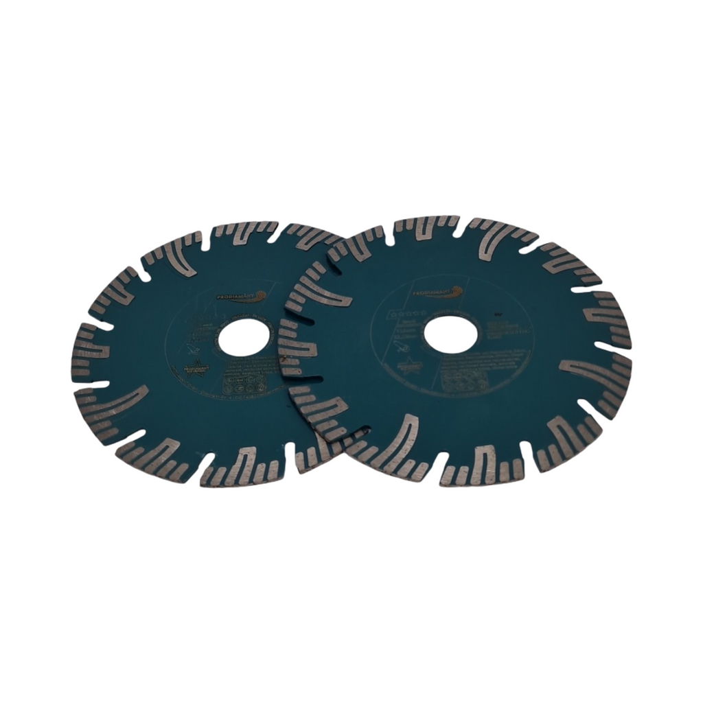 PRODIAMANT Diamant-Trennscheibe Granit Super Speed Cut Doppelpack Schutzsegmente 150 mm x 22,2 mm