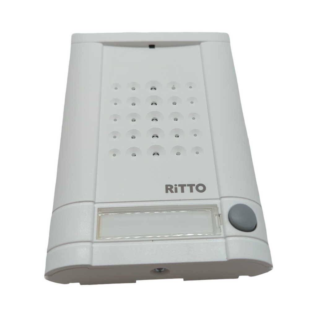 Schneider Electric Ritto Minivox Türstation Audio Gegensprechanlage Ersatzteil mit Beleuchtung Klingeltaste für 1-Familienhaus Außenbereich
