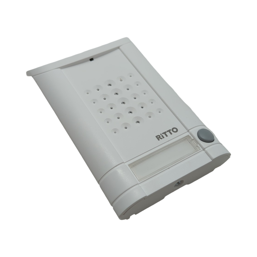 Schneider Electric Ritto Minivox Türstation Audio Gegensprechanlage Ersatzteil mit Beleuchtung Klingeltaste für 1-Familienhaus Außenbereich
