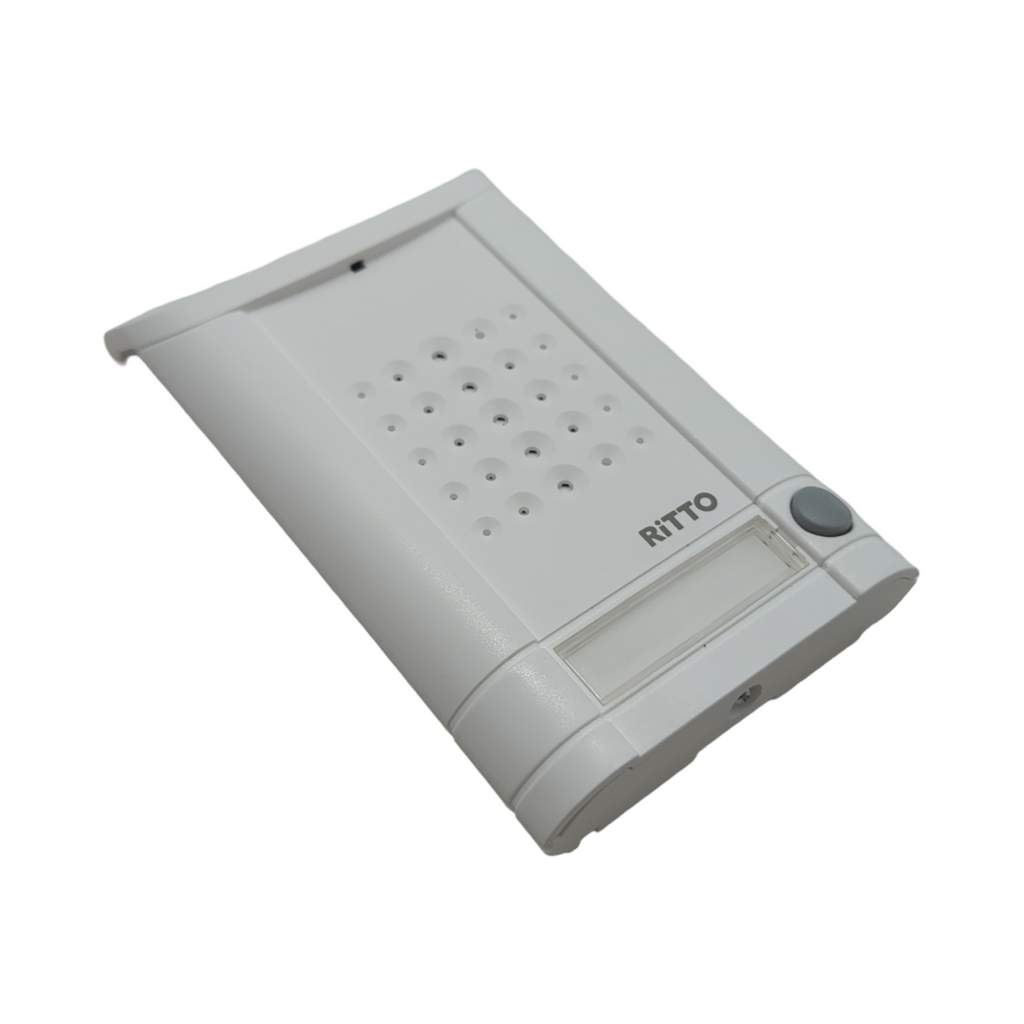 Schneider Electric Ritto Minivox Türstation Audio Gegensprechanlage Ersatzteil mit Beleuchtung Klingeltaste für 1-Familienhaus Außenbereich