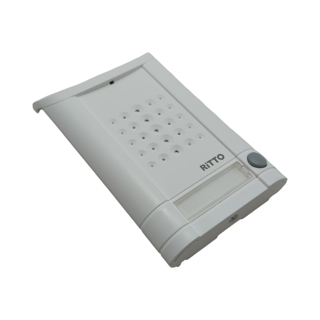 Schneider Electric Ritto Minivox Türstation Audio Gegensprechanlage Ersatzteil mit Beleuchtung Klingeltaste für 1-Familienhaus Außenbereich