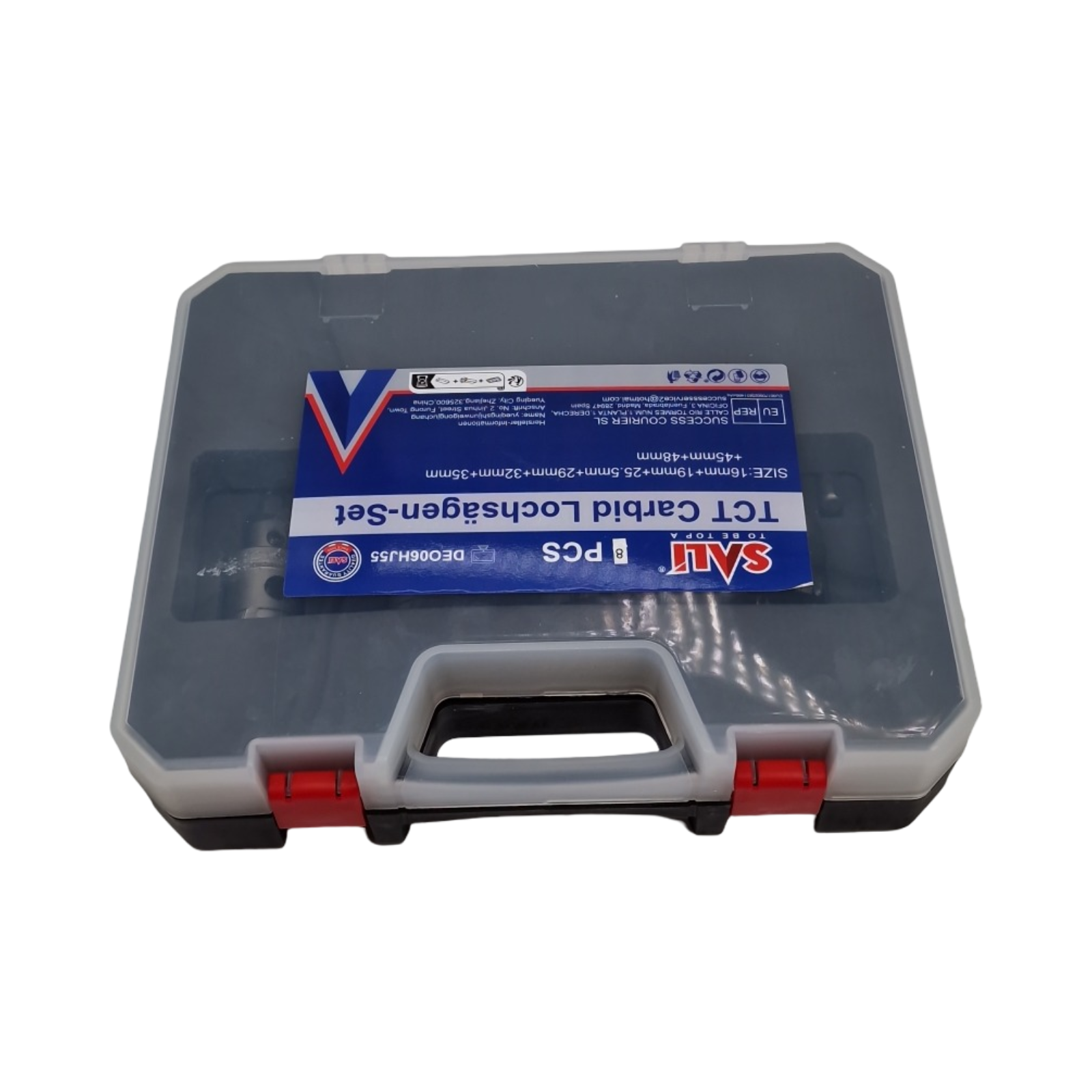 SALI TCT Lochsäge Bohrer Set 8 Stück Hartmetall Titanbeschichtet für Edelstahl Eisen Legierung