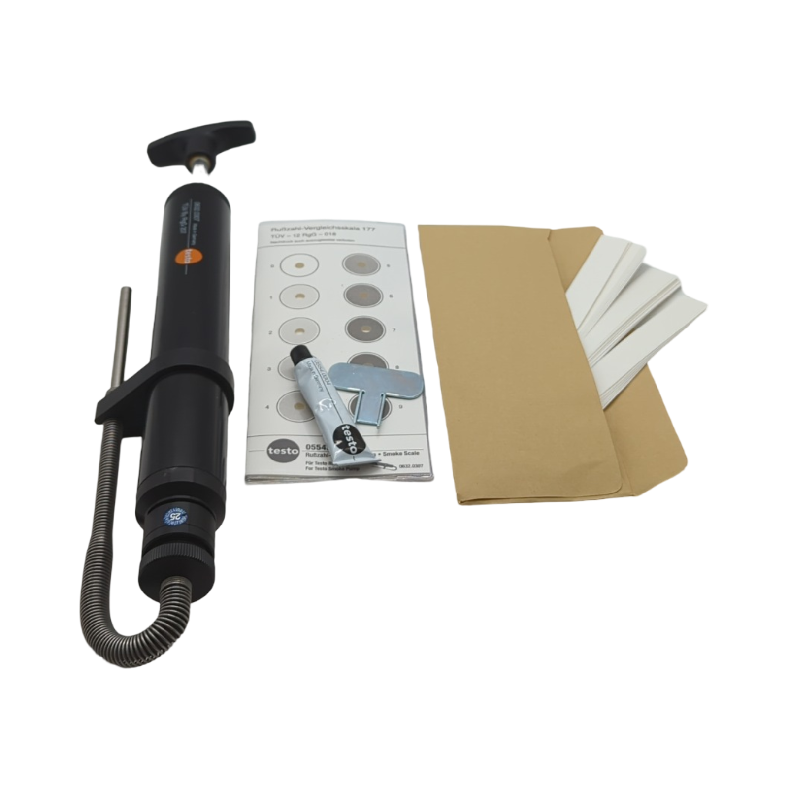 Testo 0554 0307 Rauchpumpentester mit Öl und Filterpapier