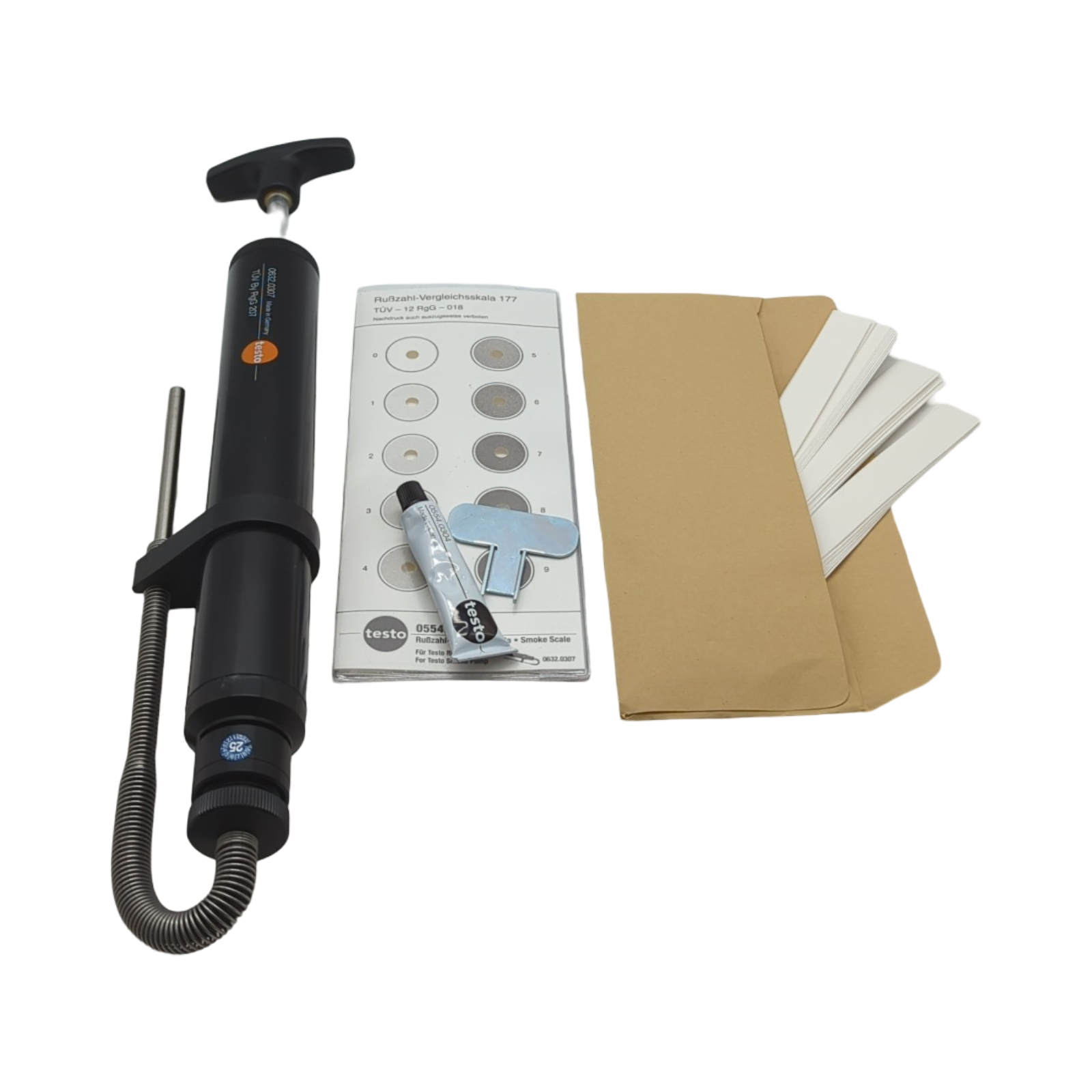 Testo 0554 0307 Rauchpumpentester mit Öl und Filterpapier