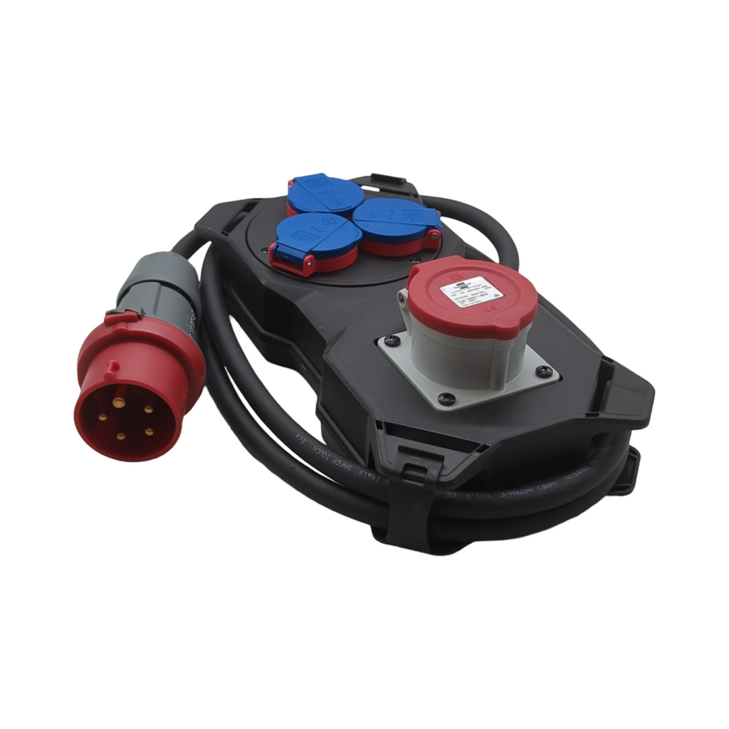 Brennenstuhl Stromverteiler 16A Baustelleneinsatz Außenbereich IP44 2m H07RN-F 5G2,5 Kabel Wandmontage