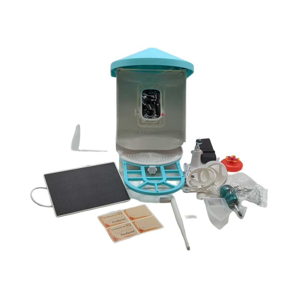 VEVOR Vogelfutterspender Kamera 2K HD mit AI Erkennung und 3 Solarpanels
