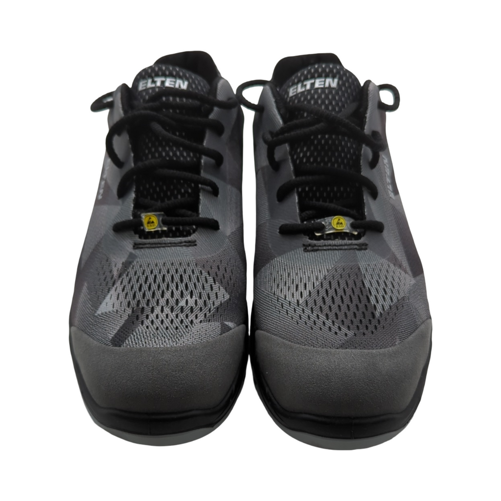 ELTEN LANDON grey Sicherheitsschuhe Low S1 ESD Textil Stahlkappe leicht sportlich Grau Größe 40 Damen Herren