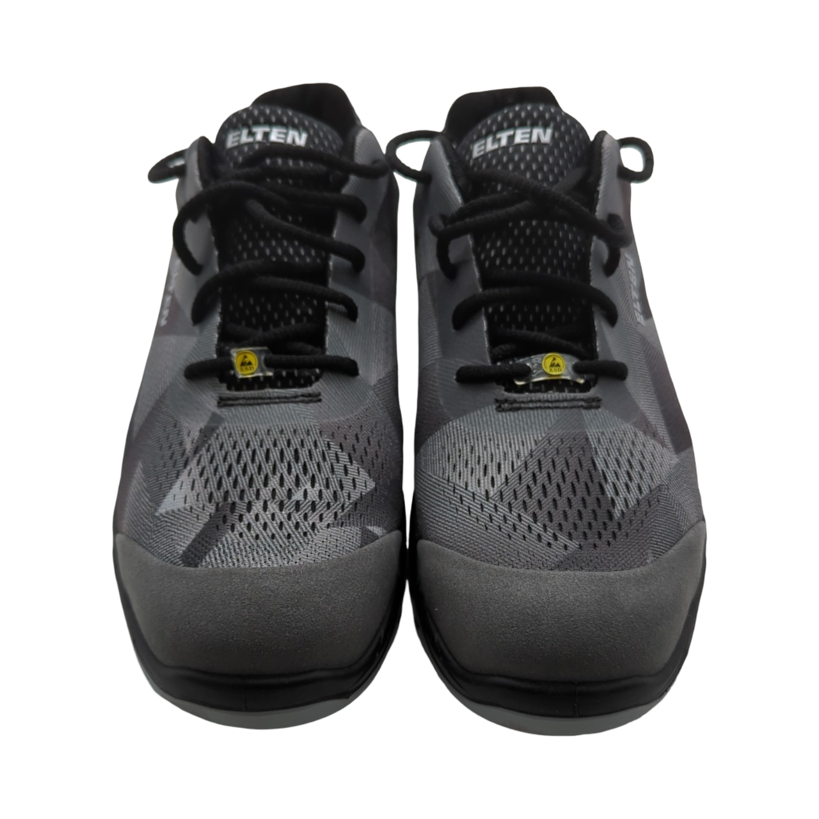 ELTEN LANDON grey Sicherheitsschuhe Low S1 ESD Textil Stahlkappe leicht sportlich Grau Größe 40 Damen Herren