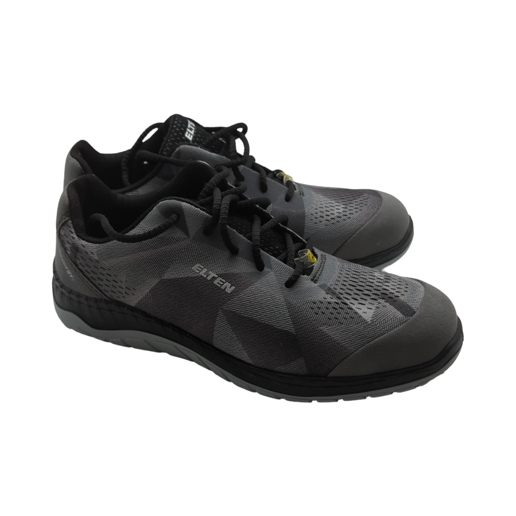 ELTEN LANDON grey Sicherheitsschuhe Low S1 ESD Textil Stahlkappe leicht sportlich Grau Größe 40 Damen Herren