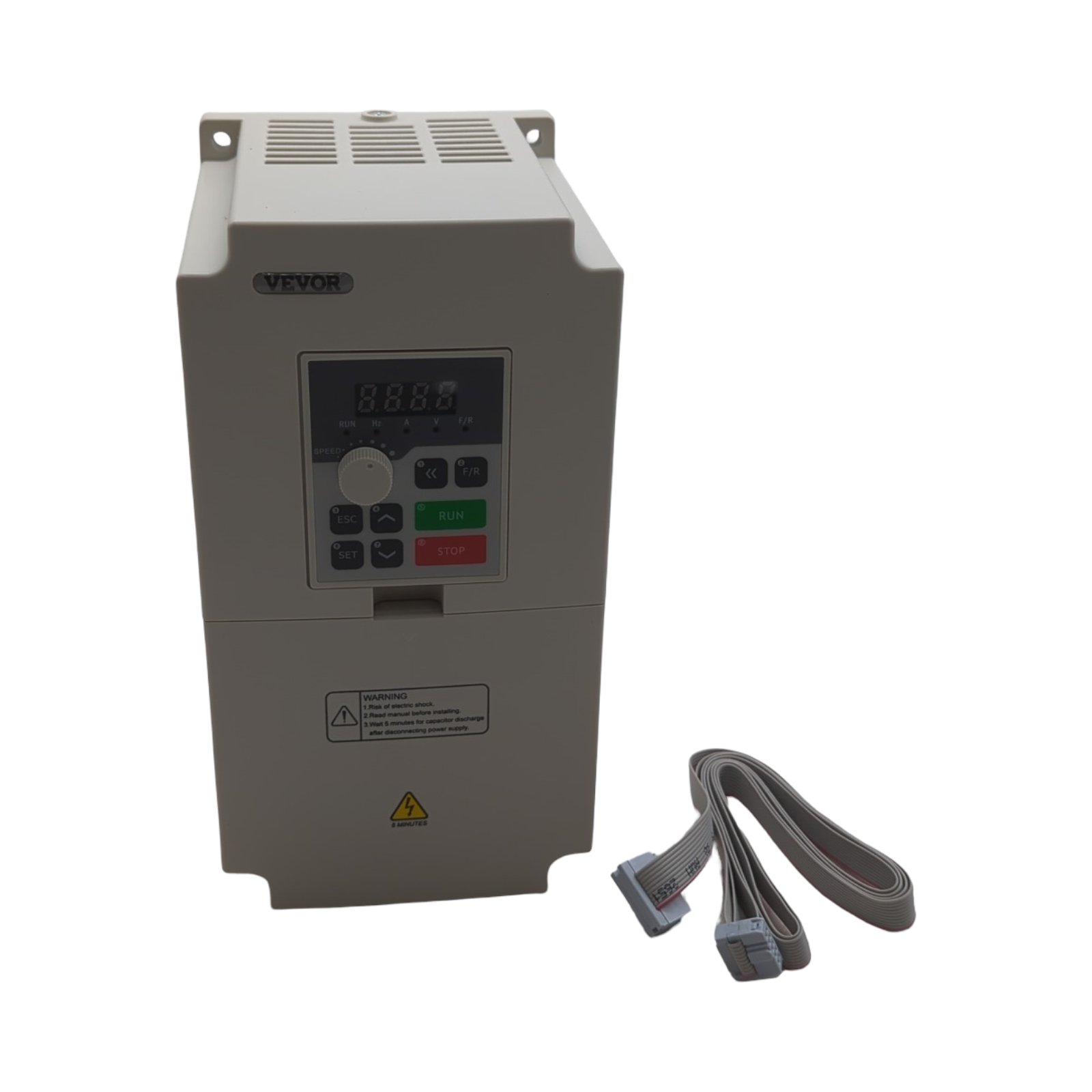 VEVOR Frequenzumrichter VFD 5 PS 4 kW 18A 1/3 Phasen AC 220V Eingang auf 3 Phasen AC 0–220V Ausgang 50/60Hz 0–2000Hz