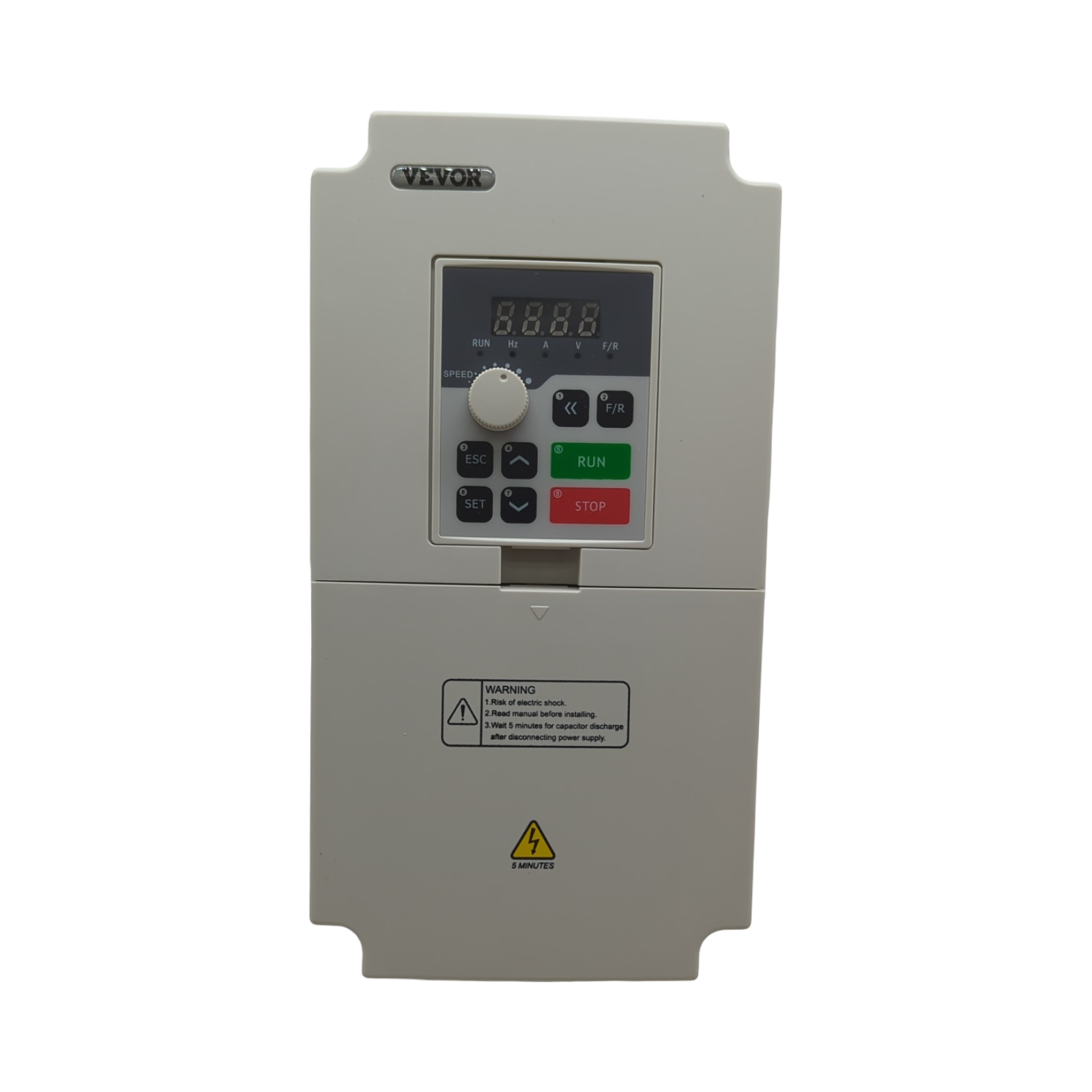 VEVOR Frequenzumrichter VFD 5 PS 4 kW 18A 1/3 Phasen AC 220V Eingang auf 3 Phasen AC 0–220V Ausgang 50/60Hz 0–2000Hz
