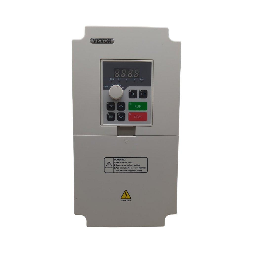 VEVOR Frequenzumrichter VFD 5 PS 4 kW 18A 1/3 Phasen AC 220V Eingang auf 3 Phasen AC 0–220V Ausgang 50/60Hz 0–2000Hz