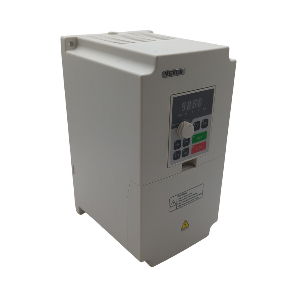 VEVOR Frequenzumrichter VFD 5 PS 4 kW 18A 1/3 Phasen AC 220V Eingang auf 3 Phasen AC 0–220V Ausgang 50/60Hz 0–2000Hz