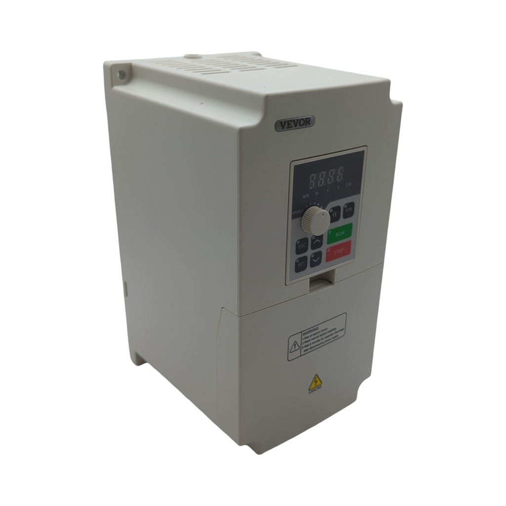 VEVOR Frequenzumrichter VFD 5 PS 4 kW 18A 1/3 Phasen AC 220V Eingang auf 3 Phasen AC 0–220V Ausgang 50/60Hz 0–2000Hz