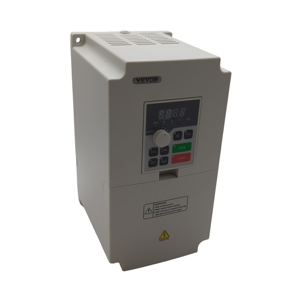 VEVOR Frequenzumrichter VFD 5 PS 4 kW 18A 1/3 Phasen AC 220V Eingang auf 3 Phasen AC 0–220V Ausgang 50/60Hz 0–2000Hz