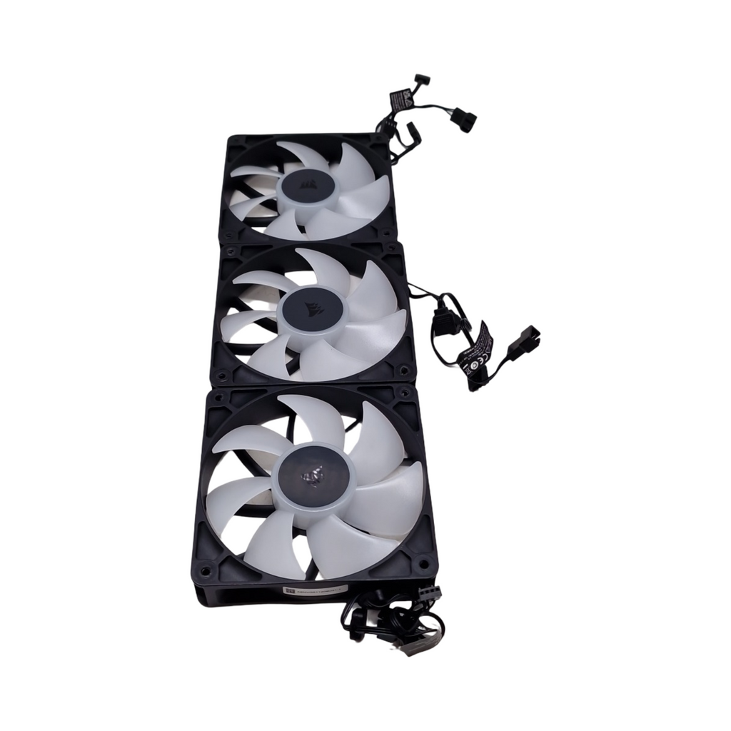 CORSAIR RS120 120mm ARGB PWM Lüfter Dreierpack magnetisches Dome-Lager geräuscharm schwarz