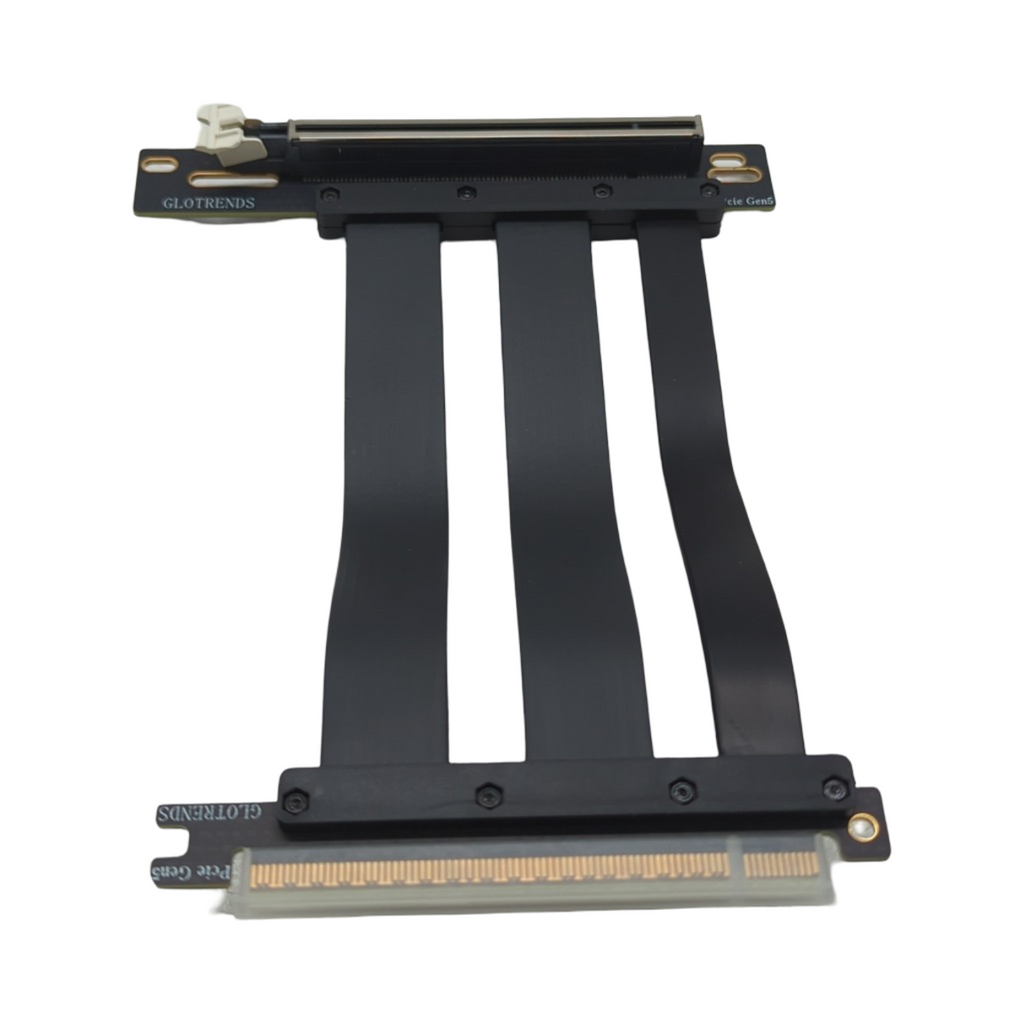 GLOTRENDS 3-Slot GPU Halterung PCIe 5.0 Riser Kabel 150mm Vertikalmontage kompatibel mit RTX5090 RTX4090 RX